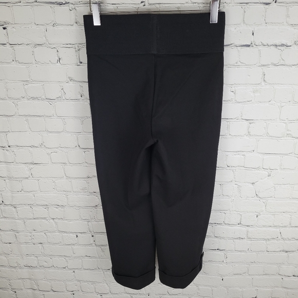 NYGARD SLIMS | wide waistband cuffed cropped stretch pants - Picture 6 of 7